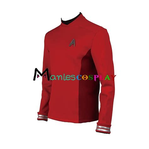 Scotty Costume Red Uniform For Star Trek Beyond Cosplay