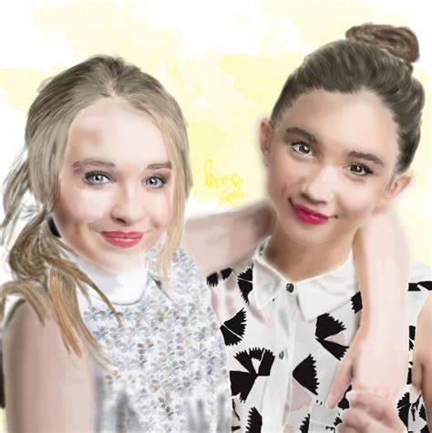 Sabrina Carpenter and Rowan Blanchard by pamecando on DeviantArt