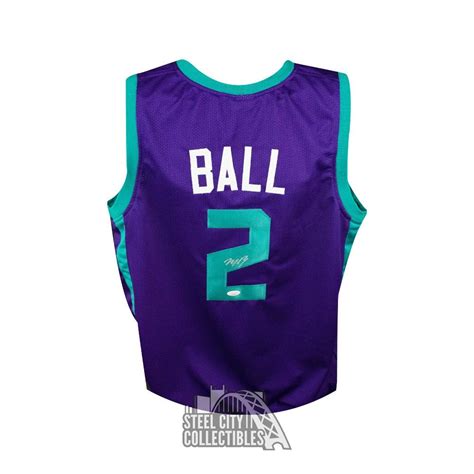 LaMelo Ball Autographed Charlotte Custom Purple Basketball Jersey - JSA ...