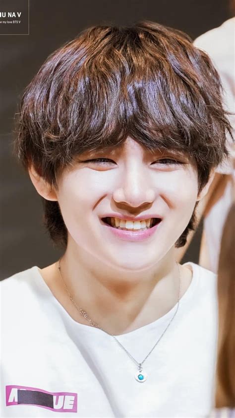 V Happy Face Hair Bts V Cute Smile - motormobilindo