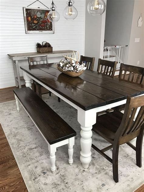 5 Farmhouse Table Designs to Replace Your Old One in 2020 | Dining room ...