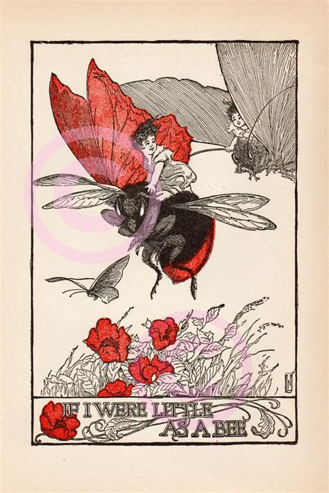 Whimsical Bee Print INSTANT DOWNLOAD Vintage 1920s Art Deco Graphic ...