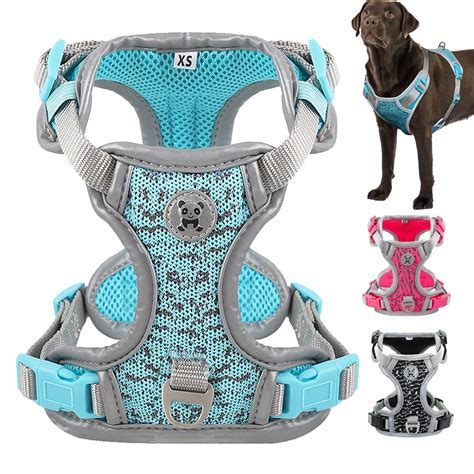 Dog Harness Large Nylon Breathable Big Dog Puppy Harness Vest Pet ...