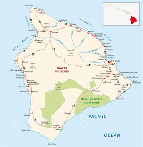 Printable Hawaiian Islands Map