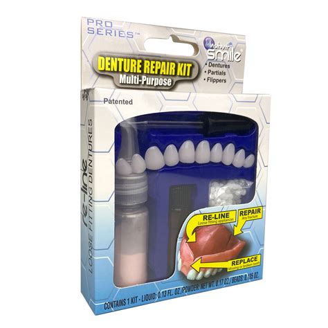 Complete Denture Repair Kit Multi-purpose with Teeth - Walmart.com - Walmart.com