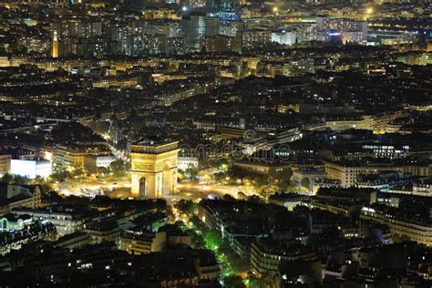 Night view of Paris stock image. Image of landscape - 100625361