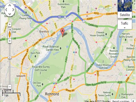 Map Kew | Kew, Brentford, Map