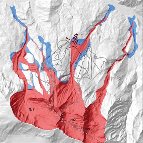 Avalanche hazard zoning plan, developed according to Swiss approach ...