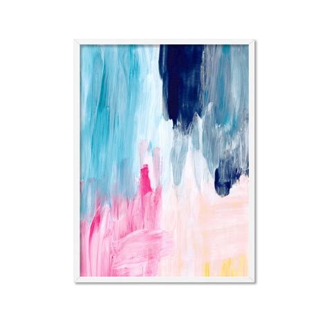 Bright Abstract Wall Art. Original Design Painted Art. - Etsy