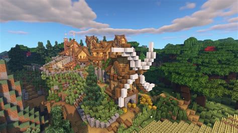 Mountain Forest Village Transformation Minecraft Map