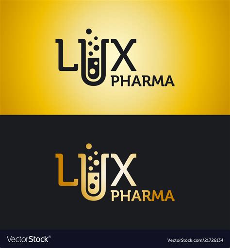 Logo for a pharmaceutical company Royalty Free Vector Image