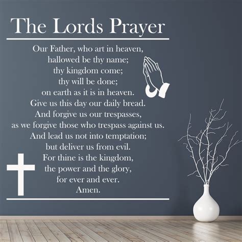 The Lords Prayer Bible Verse Wall Decal Sticker WS-42955 | eBay