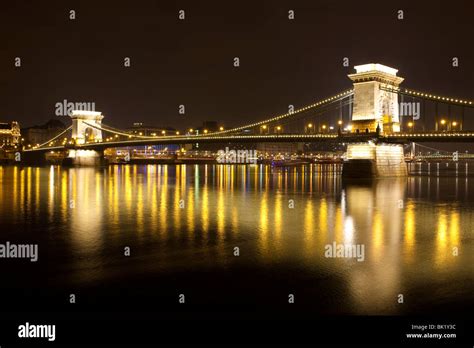 Budapest, night, Danube, river, Hungary Stock Photo - Alamy