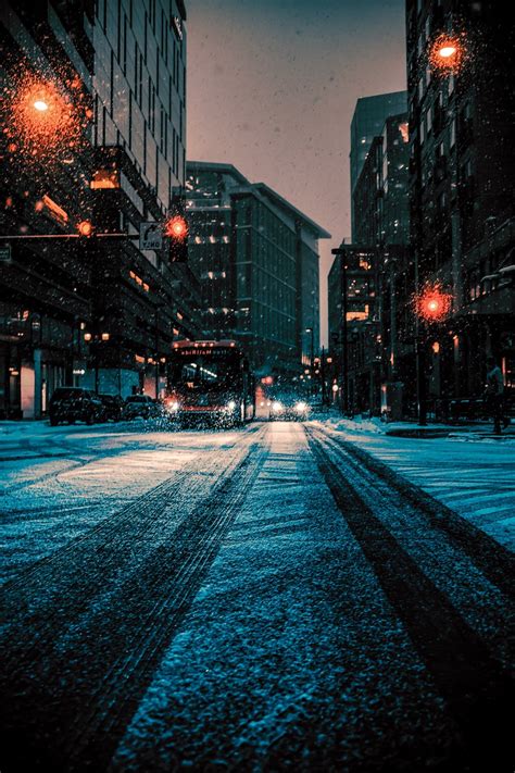 Winter Night City - Free photo on Pixabay - Pixabay