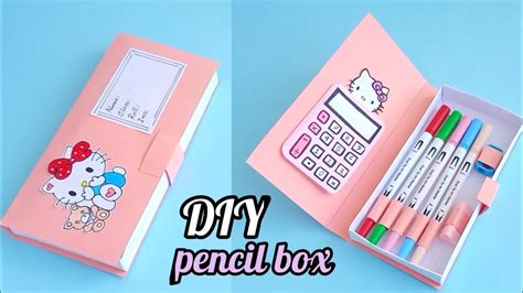 How to make a paper pencil box | DIY paper pencil box idea /Easy ...