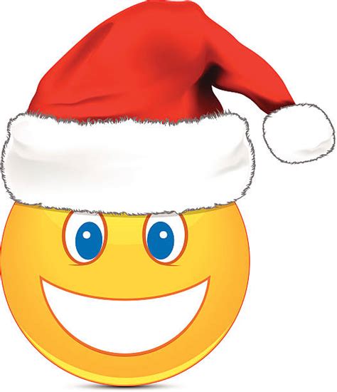 Best Clip Art Of Smiley Face Santa Hat Illustrations, Royalty-Free ...