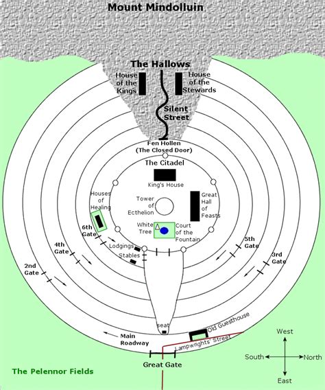 Where Is Minas Tirith Map