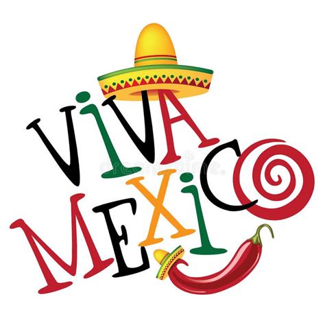 Viva Mexico Hand Drawn Type Design. Stock Vector - Illustration of design, font: 70783278 ...