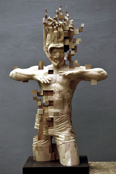 These Pixelated Sculptures That Look Like Computer Glitches Are ...