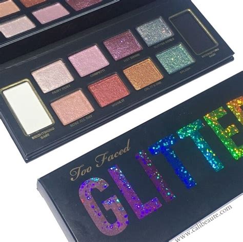 Too Faced Glitter Bomb Eyeshadow Palette Photos & Swatches - Cali Beaute | Eyeshadow, Glitter ...