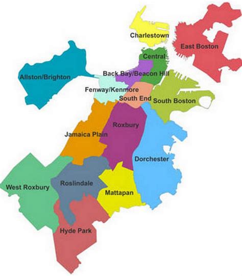 Boston Districts Map