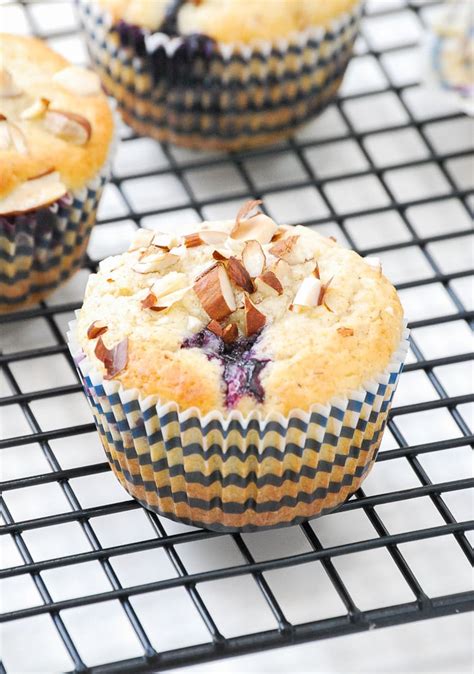 Blueberry Ricotta Lemon Almond Muffins | life is but a dish