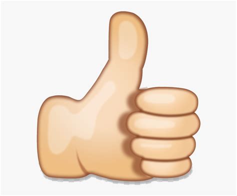 Thumbs Up Hand Emoji Clipart Point Transparent Png - Thumbs Up ...