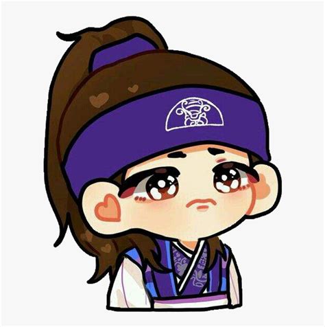 Bts Taehyung Hwarang Stickers Kpopstickers Chibi Fanart - Bts V Chibi Drawing, HD Png Download ...