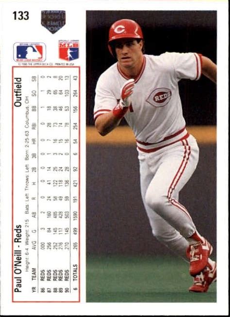 Paul O'Neill | Cincinnati reds, Baseball cards, Cincinnati