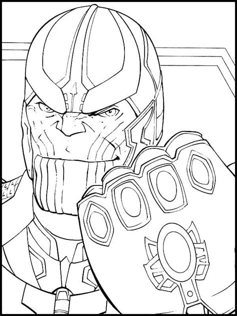 Thanos coloring pages. Free printable coloring pages