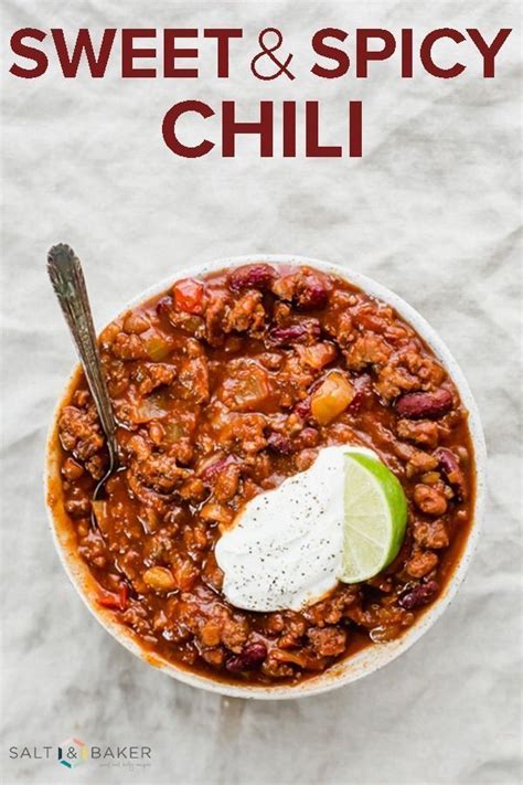 THE BEST Sweet and Spicy Chili! This homemade chili is loaded with delicious meat and the ...