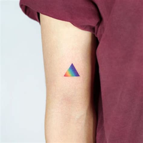 Rainbow triangle by tattooist Ida - Tattoogrid.net