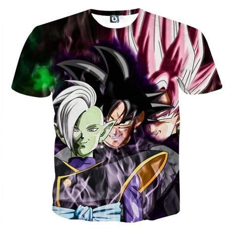 Dragon Ball Super Zamasu Goku Black Goku Rose Cool T-Shirt | Goku black ...