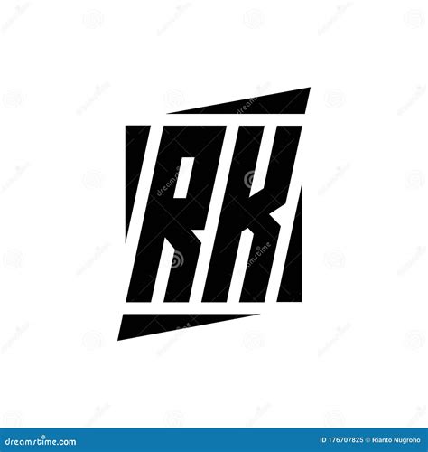 RK Logo Monogram with Modern Style Concept Design Template Stock Vector ...