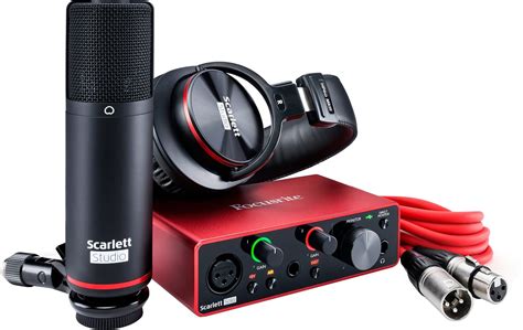 Focusrite Scarlett Solo Studio 3rd Gen Recording Bundle with Scarlet Solo and Accessories ...