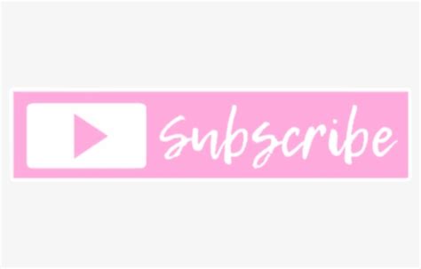 Aesthetic Pastel Pink Subscribe Button Png - Iurd Gifs