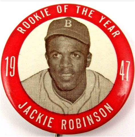 Lot Detail - 1947 JACKIE ROBINSON "ROOKIE OF THE YEAR" PIN