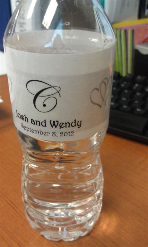 Water Bottle Labels | Weddingbee Photo Gallery