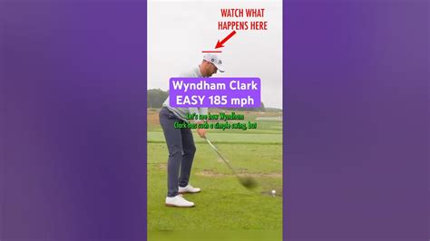 Wyndham Clark Slow Mo Driver Swing Analysis (Down The Line) #golf #golfswing #pgatour - YouTube