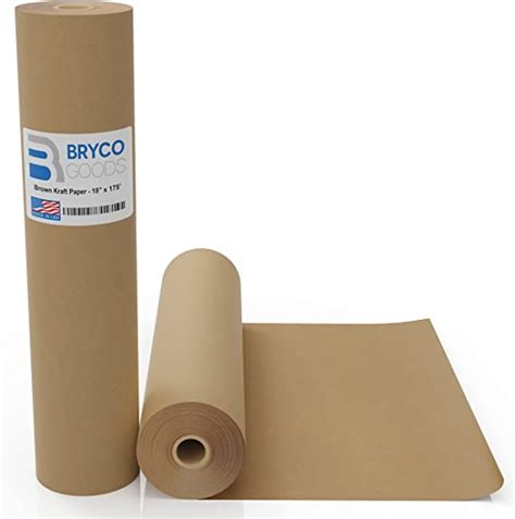 Amazon.com: Bryco Goods Jumbo Kraft Paper Roll - Brown - 18" x 2100 ...