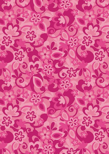 Funky Pink Flowers Scrapbook Paper