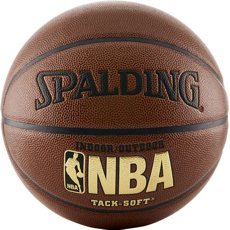 Spalding NBA Tack Soft Indoor-Outdoor Basketball, Brown, Official Size ...