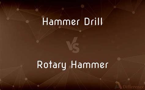 Hammer Drill vs. Rotary Hammer — What’s the Difference?