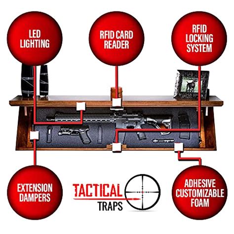 Tactical Traps Freedom 52R Concealment Shelf with Trap Door | RFID Lock | Secure & Safe Hidden ...