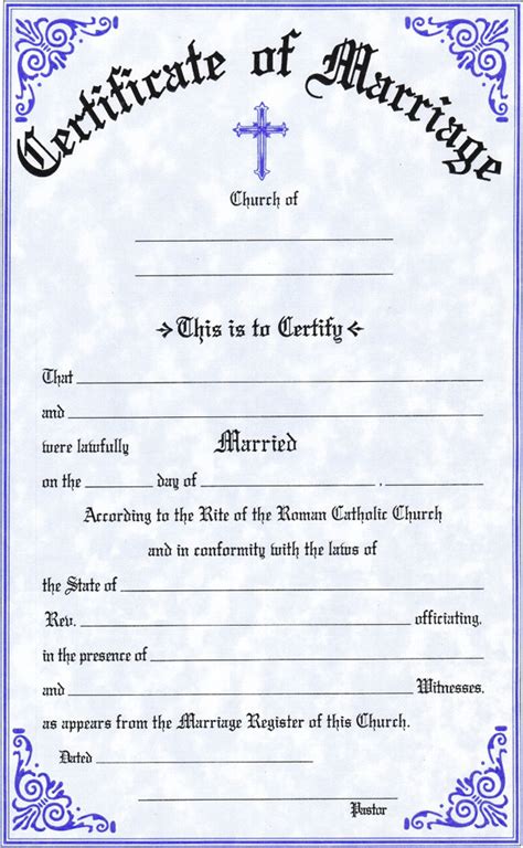 Marriage Certificates #312 (English, French, Spanish or Bilingual) - McKay Church Goods