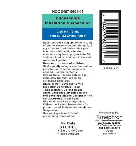 Budesonide Inhalation Suspension - FDA prescribing information, side ...