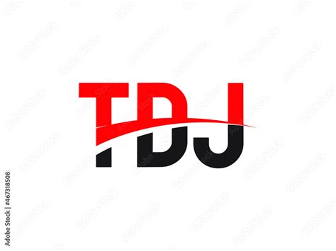 TDJ Letter Initial Logo Design Vector Illustration Stock Vector | Adobe ...