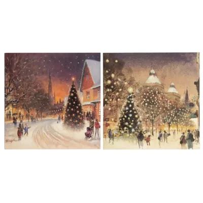 Buy Tesco Warm Winter Scenes Christmas Cards, 12 Pack from our Greeting ...