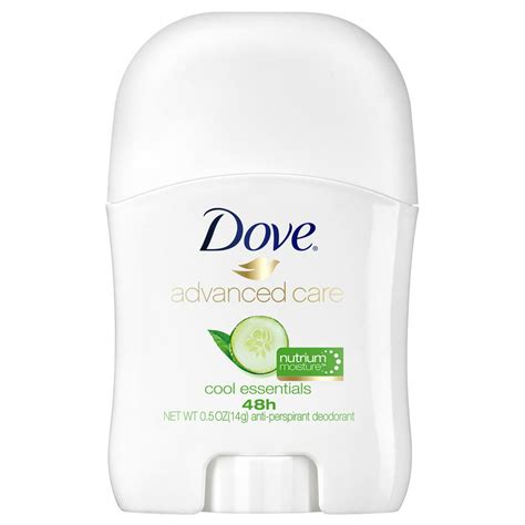 Dove Advanced Care Travel Sized Antiperspirant Deodorant Stick Cool Essentials, 0.5 oz - Walmart ...