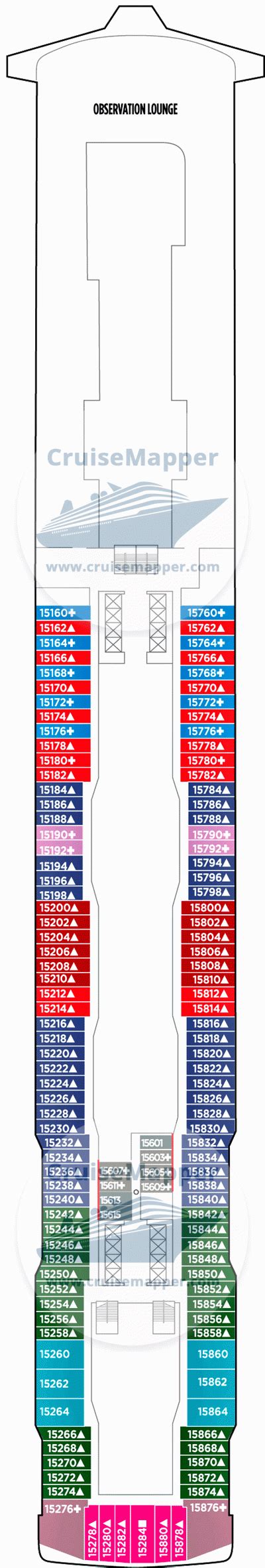 Norwegian Bliss deck 15 plan | CruiseMapper